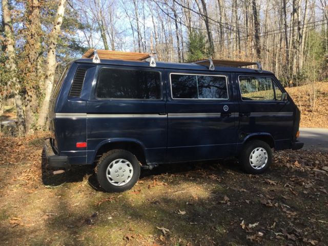 1985 Blue Volkswagen Bus/Vanagon Extended Passenger Van