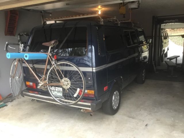 1985 Blue Volkswagen Bus/Vanagon Extended Passenger Van