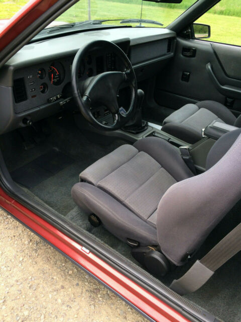 1985 Red Ford Mustang Coupe