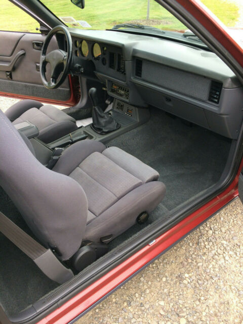 1985 Red Ford Mustang Coupe