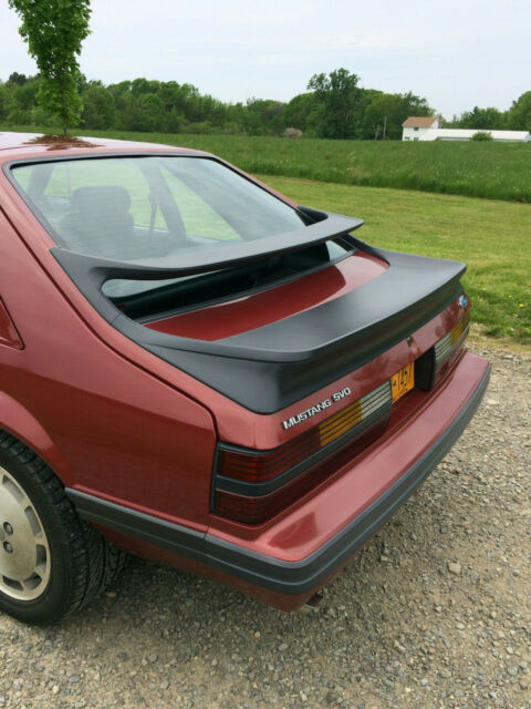 1985 Red Ford Mustang Coupe