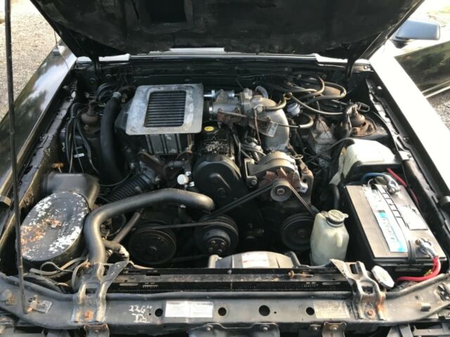 1985 Black Ford Mustang