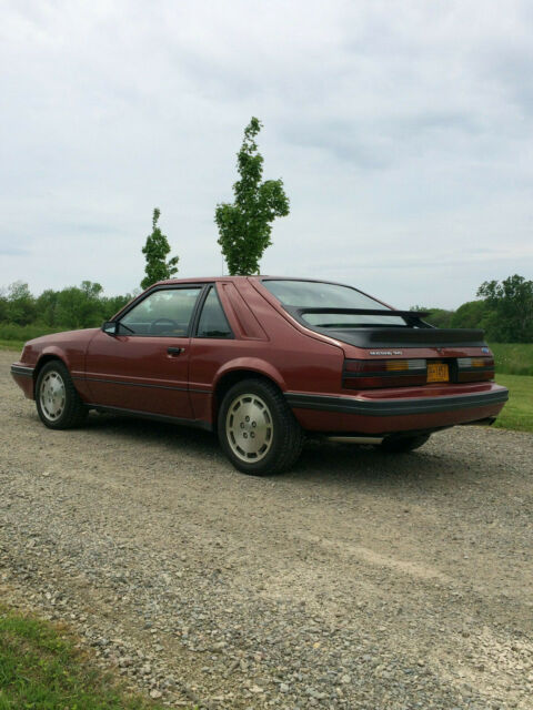1985 Red Ford Mustang Coupe