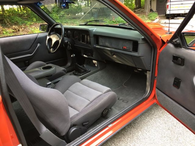 1985 Red Ford Mustang Hatchback