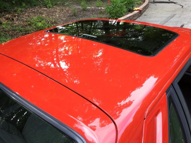 1985 Red Ford Mustang Hatchback