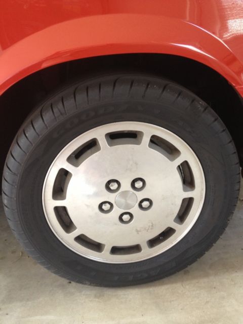 1985 Red Ford Mustang Hatchback