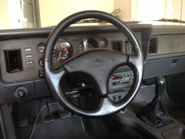 1985 Red Ford Mustang Hatchback