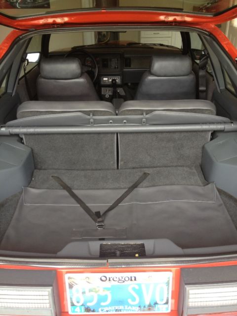 1985 Red Ford Mustang Hatchback