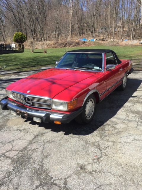 1985 RED Mercedes-Benz SL-Class Convertible