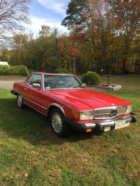 1985 RED Mercedes-Benz SL-Class Convertible