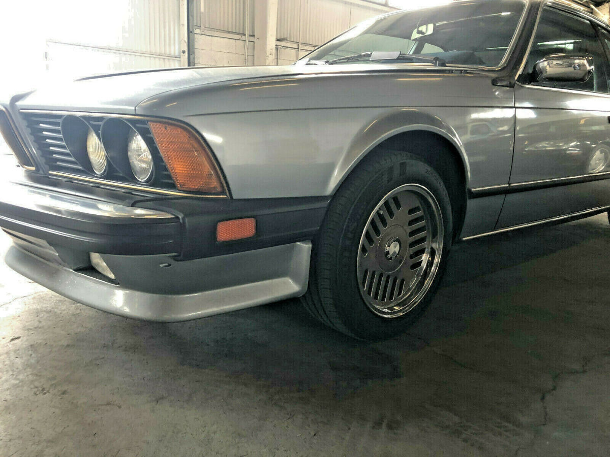 1986 Silver Blue BMW 6-Series Coupe
