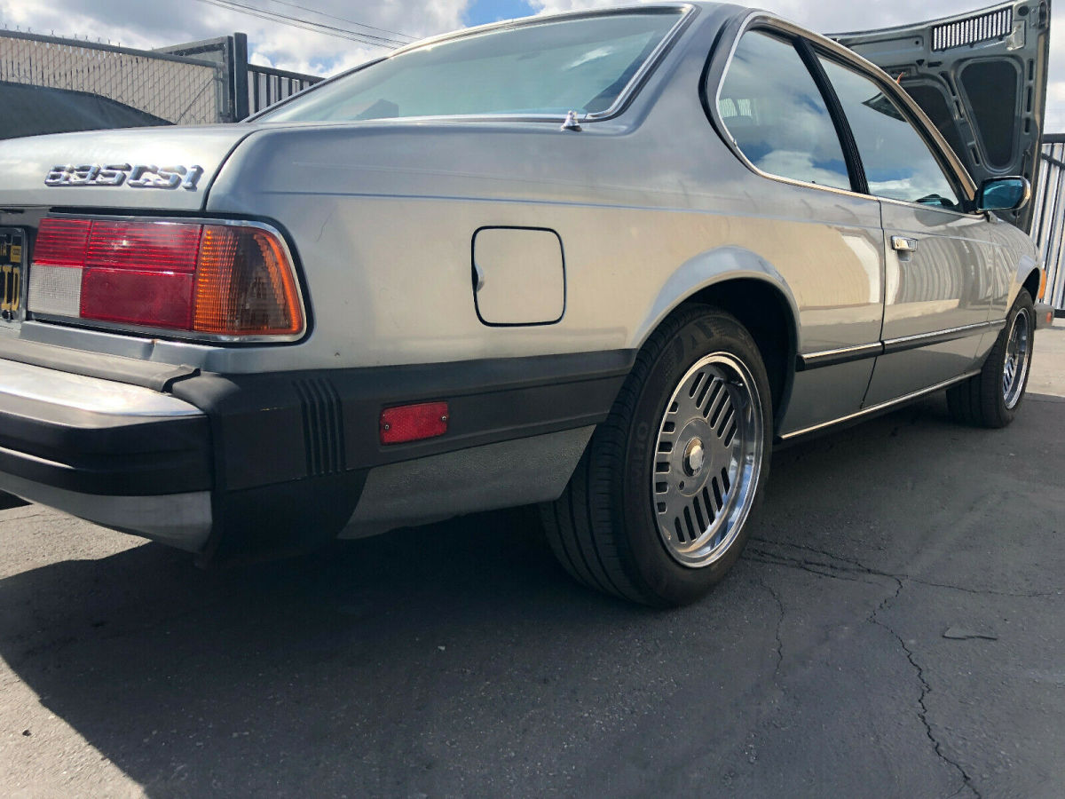 1986 Silver Blue BMW 6-Series Coupe