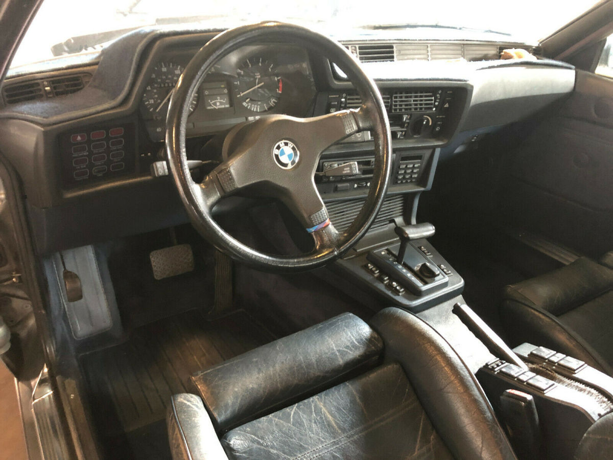 1986 Silver Blue BMW 6-Series Coupe