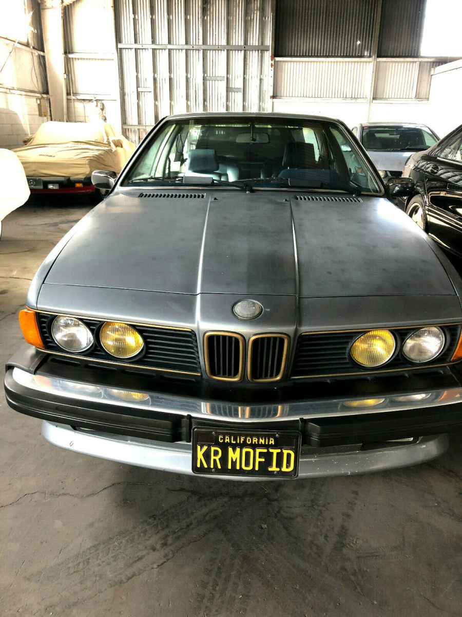 1986 Silver Blue BMW 6-Series Coupe