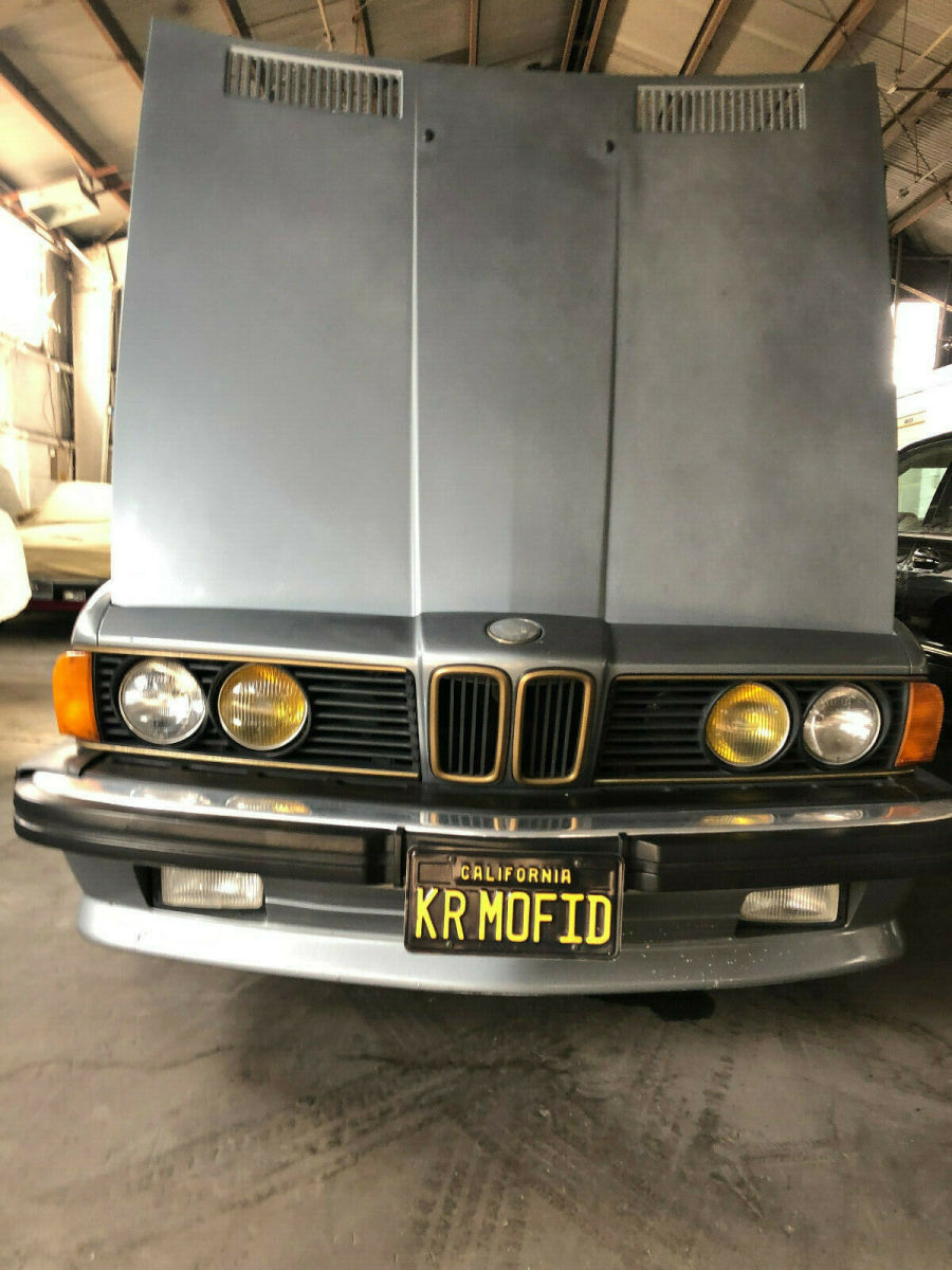 1986 Silver Blue BMW 6-Series Coupe