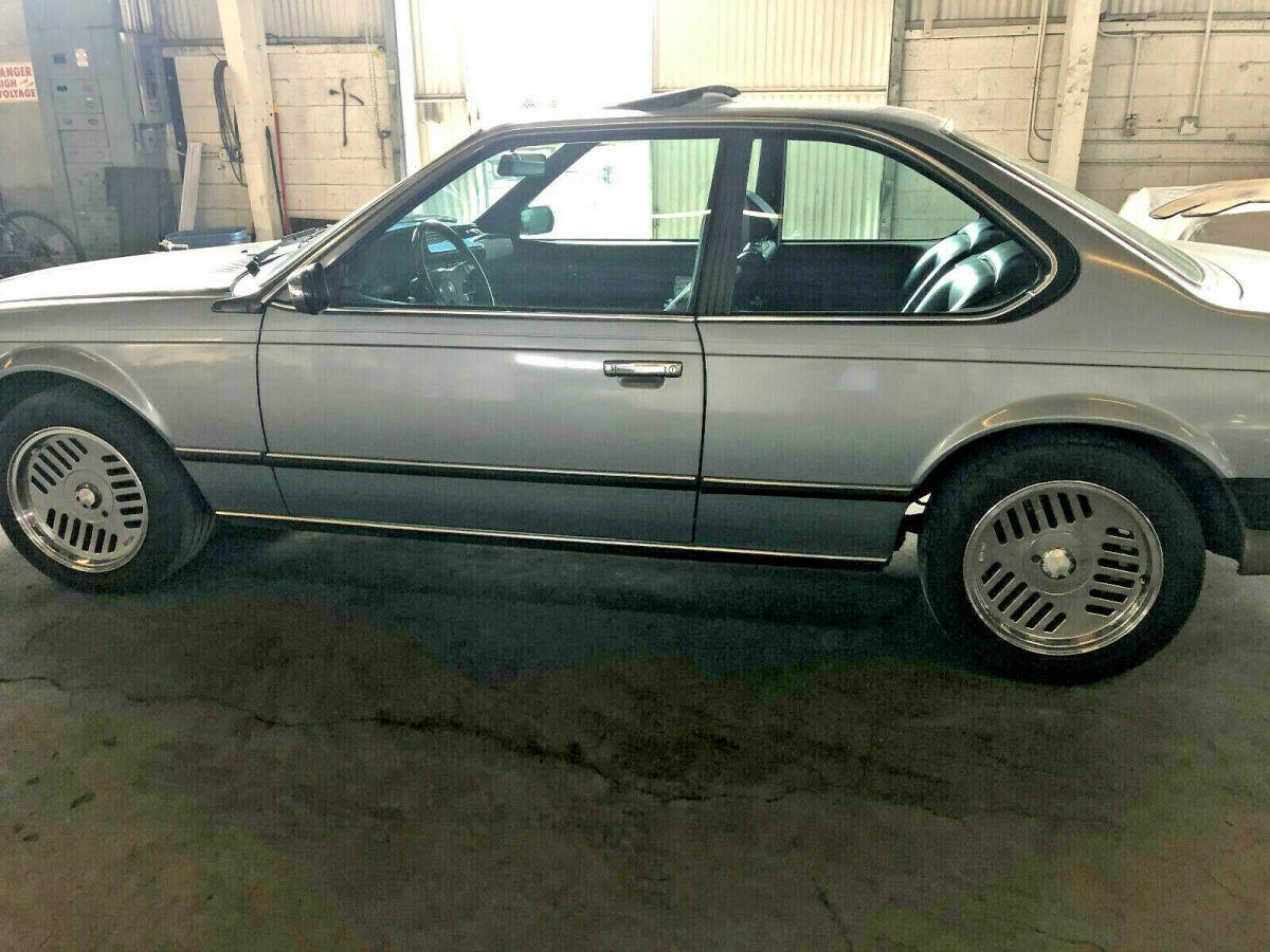 1986 Silver Blue BMW 6-Series Coupe