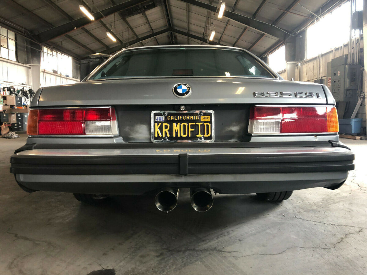 1986 Silver Blue BMW 6-Series Coupe