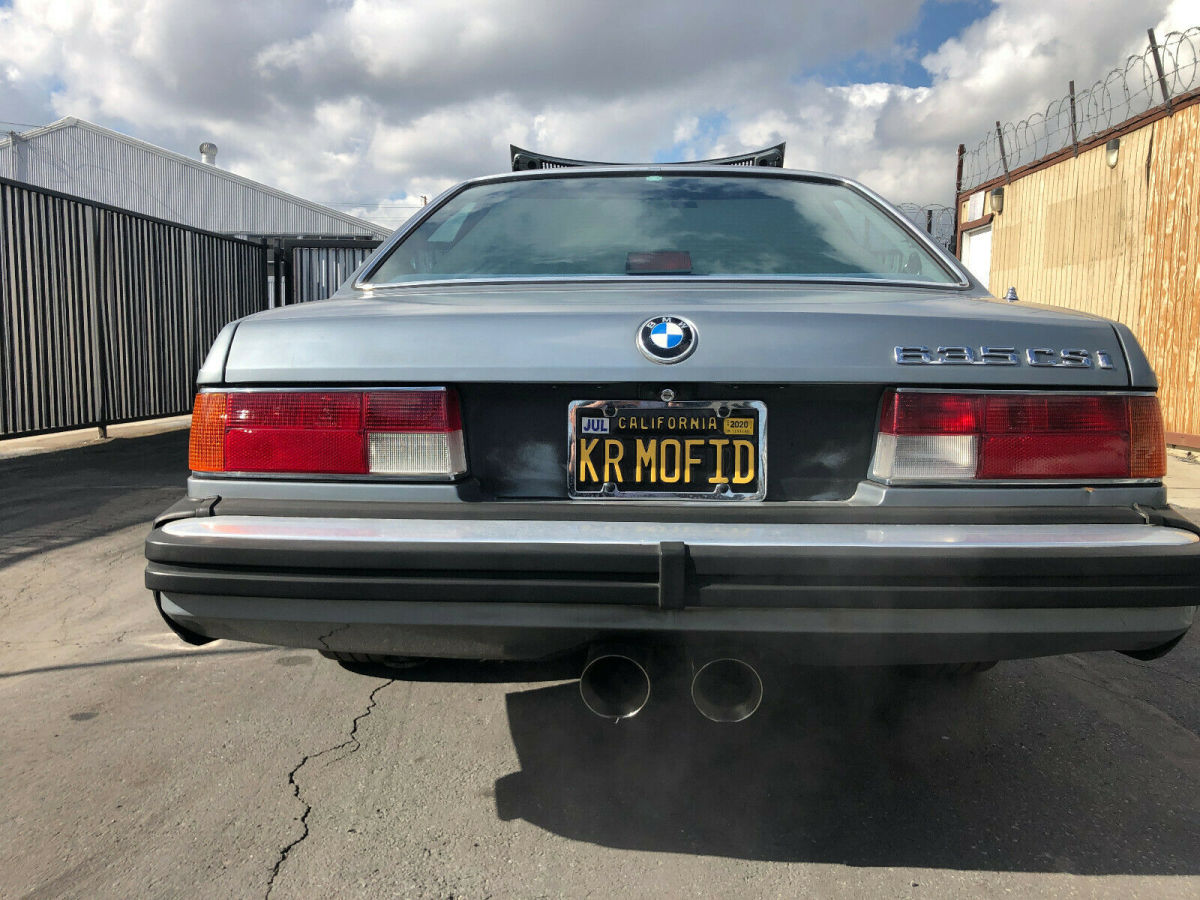 1986 Silver Blue BMW 6-Series Coupe
