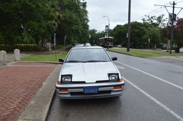1986 Silver Acura Integra Hatchback