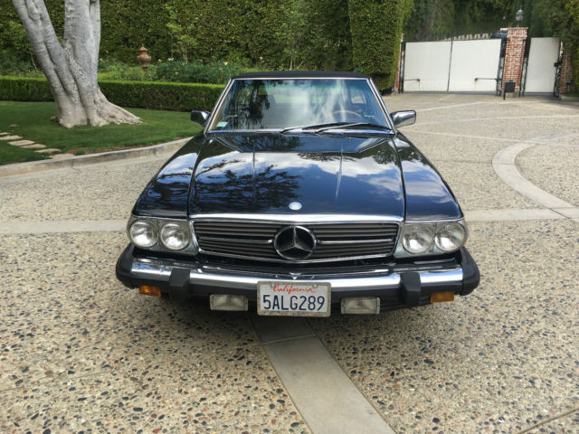 1986 BLACK Mercedes-Benz SL-Class Convertible