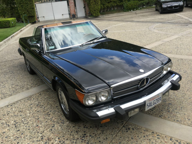 1986 BLACK Mercedes-Benz SL-Class Convertible