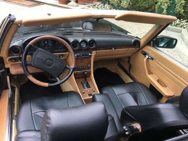 1986 BLACK Mercedes-Benz SL-Class Convertible