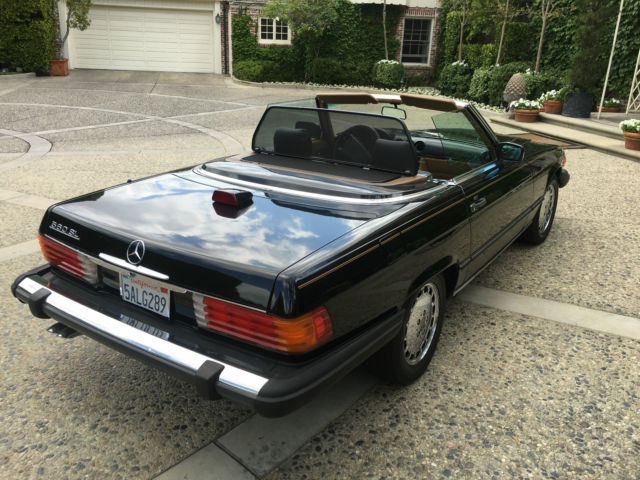 1986 BLACK Mercedes-Benz SL-Class Convertible