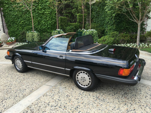 1986 BLACK Mercedes-Benz SL-Class Convertible