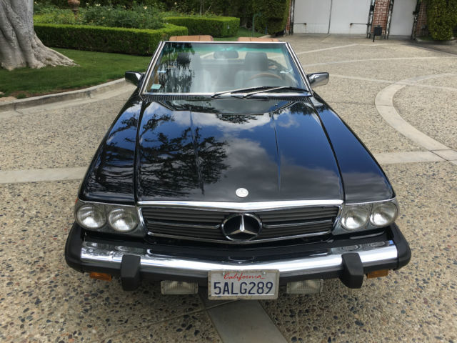 1986 BLACK Mercedes-Benz SL-Class Convertible