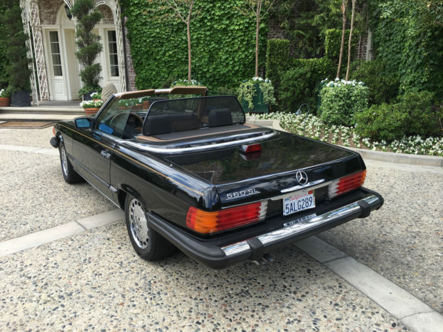 1986 BLACK Mercedes-Benz SL-Class Convertible