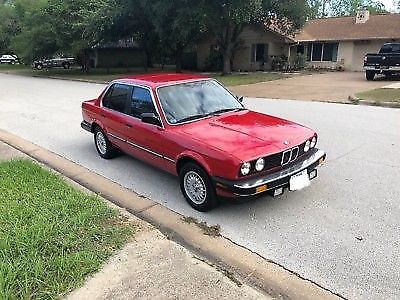 1986 Red BMW 3-Series Sedan