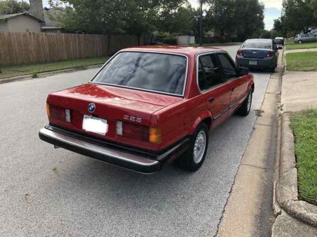 1986 Red BMW 3-Series Sedan