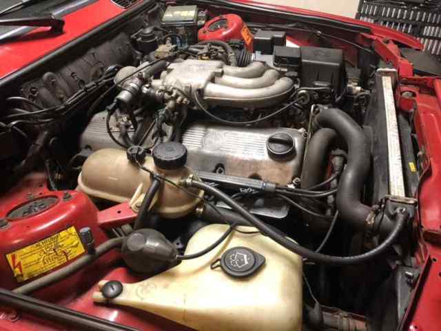 1986 Red BMW 3-Series Sedan