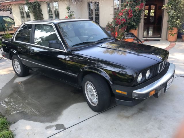 1986 Black BMW 3-Series Coupe