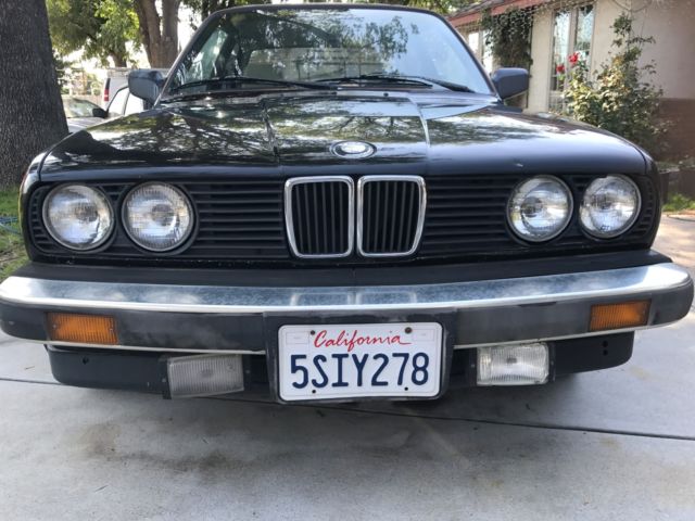 1986 Black BMW 3-Series Coupe
