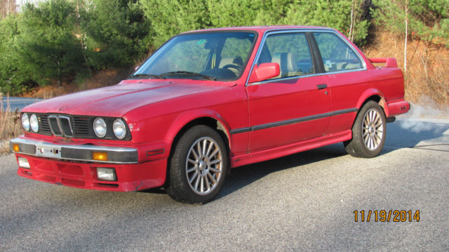 1987 red BMW 3-Series Coupe