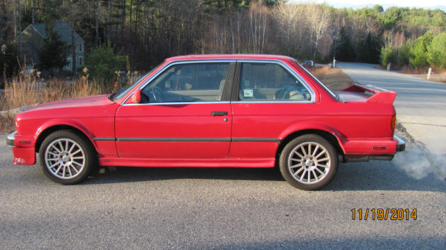 1987 red BMW 3-Series Coupe