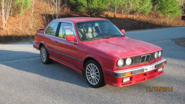 1987 red BMW 3-Series Coupe