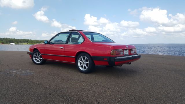 1986 Red BMW 6-Series Coupe