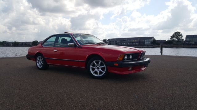 1986 Red BMW 6-Series Coupe
