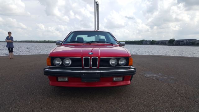 1986 Red BMW 6-Series Coupe