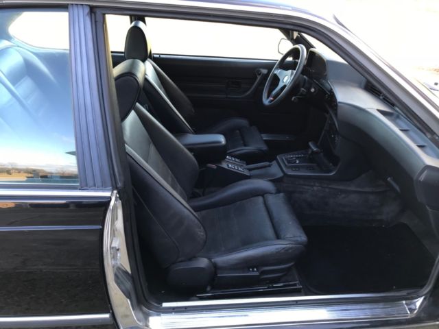 1986 Black BMW 6-Series Coupe