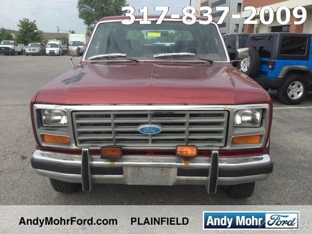 1986 Red Ford Bronco SUV