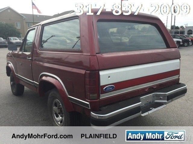 1986 Red Ford Bronco SUV
