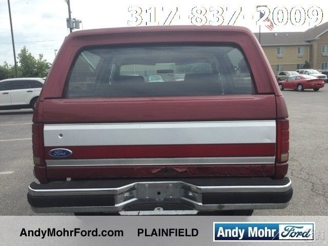 1986 Red Ford Bronco SUV