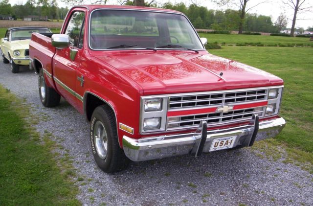1986 Red Chevrolet C-10 Standard Cab Pickup