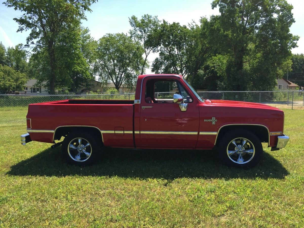 1986 Red Chevrolet C-10 Standard Cab Pickup
