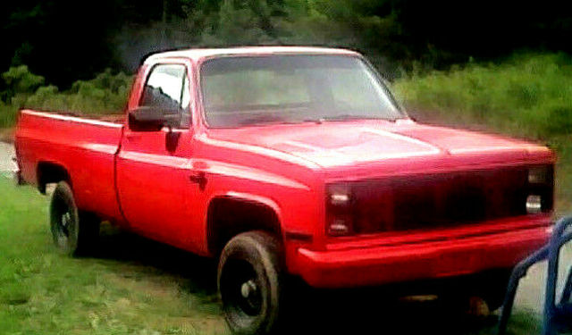 1986 Red Chevrolet C/K Pickup 2500 Standard Cab Pickup