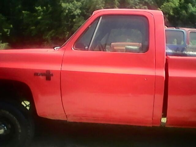 1986 Red Chevrolet C/K Pickup 2500 Standard Cab Pickup