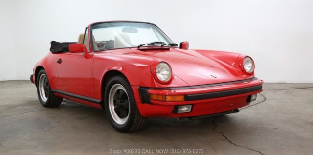 1986 Red Porsche Carrera Convertible